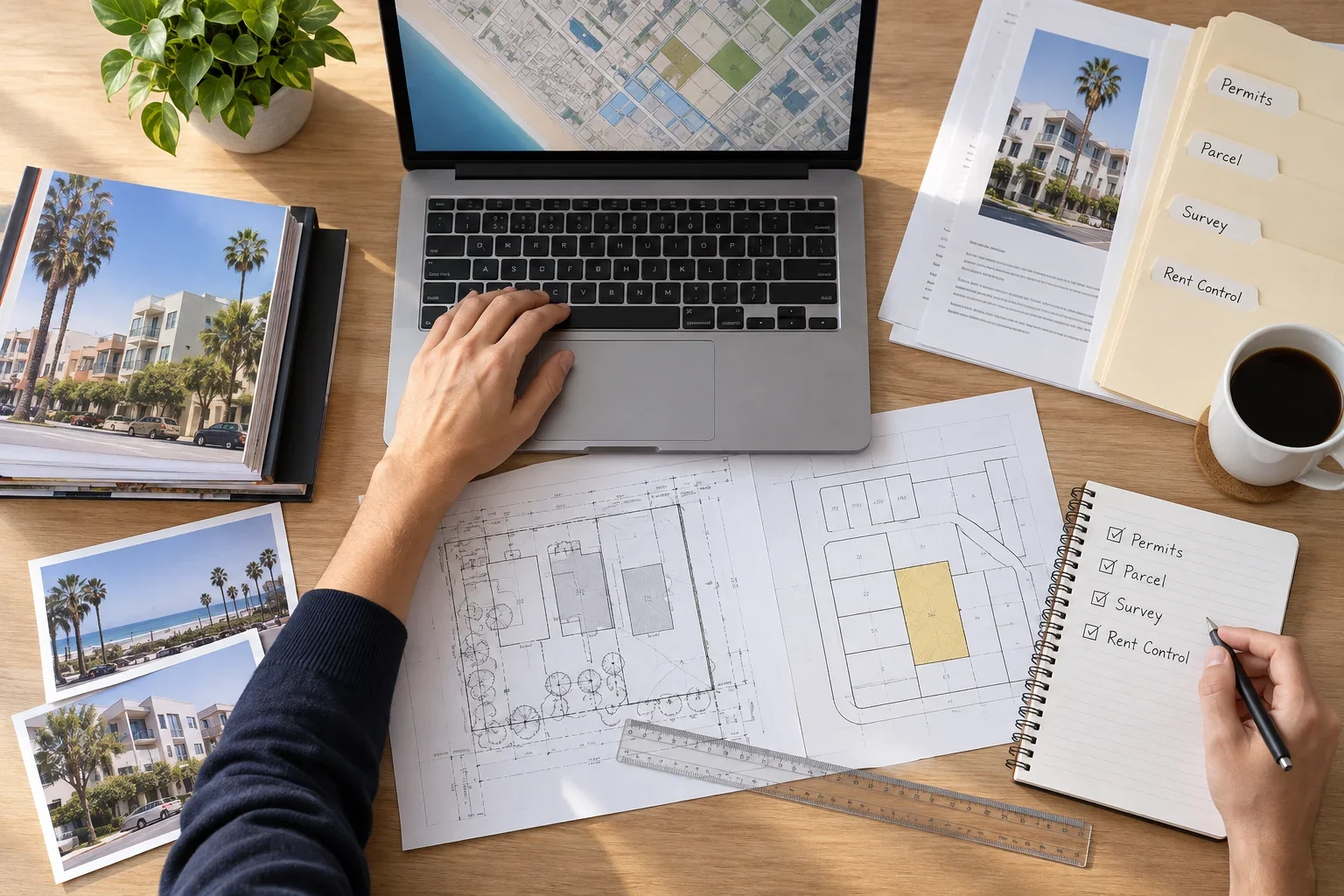 Illustrative meeting about a Santa Monica property valuation with neutral professional communication