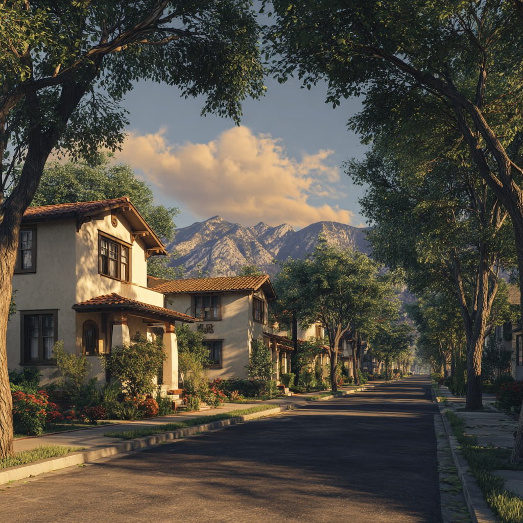 Calm Pasadena living room interior representing a well-maintained inherited home