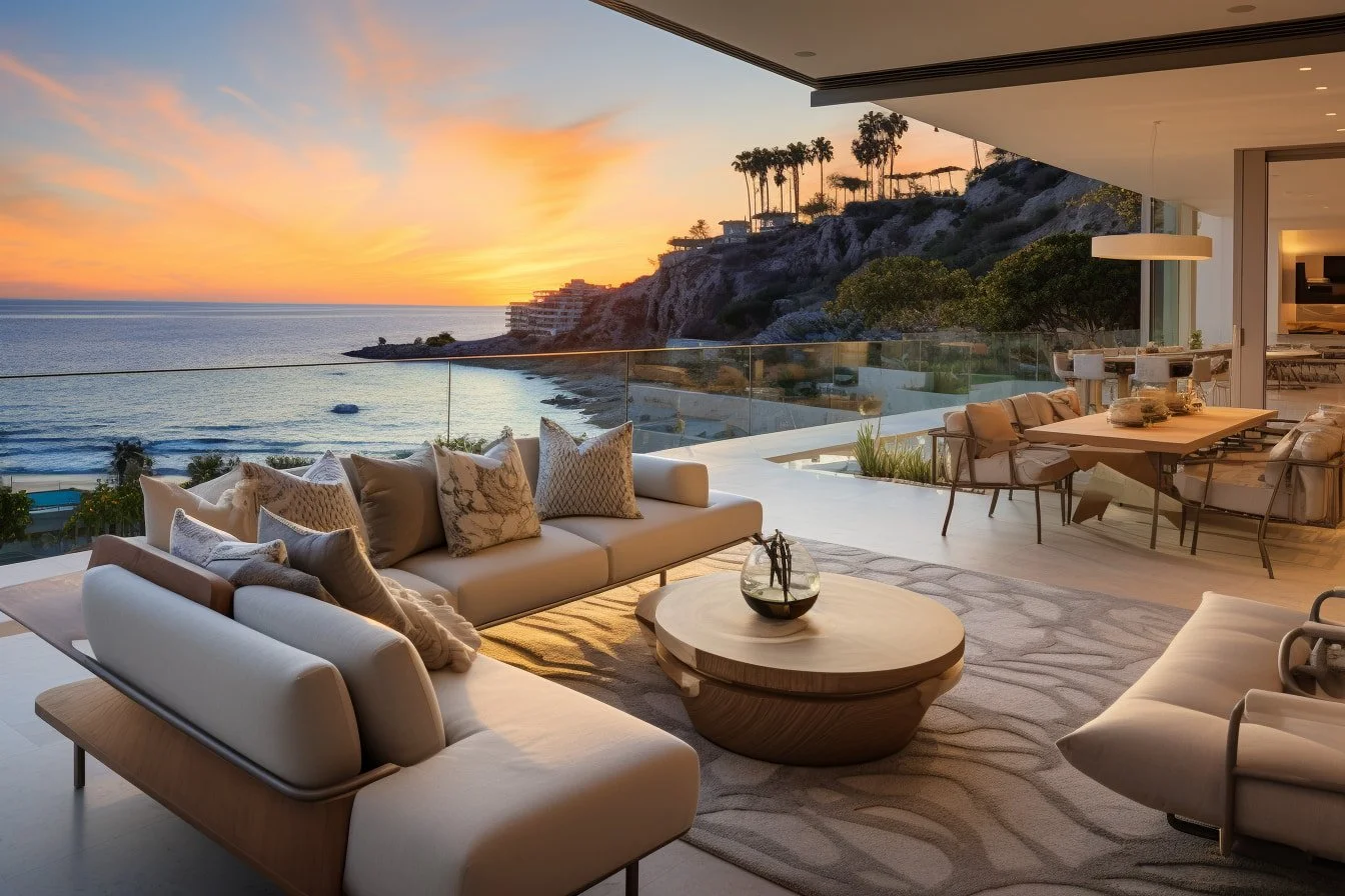Marina Peninsula beachfront inherited property with ocean views, modern coastal architecture, and direct beach access for heir valuation