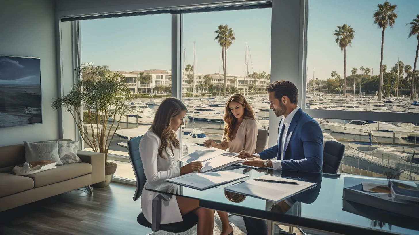 Venice Beach heirs meeting with estate attorney to discuss inherited property appraisal and sibling buyout options