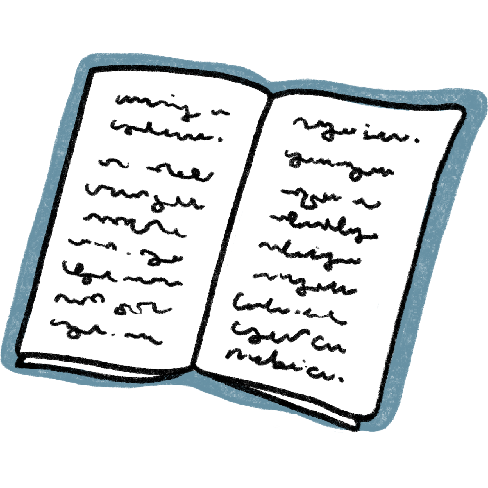 illustration of an open book with