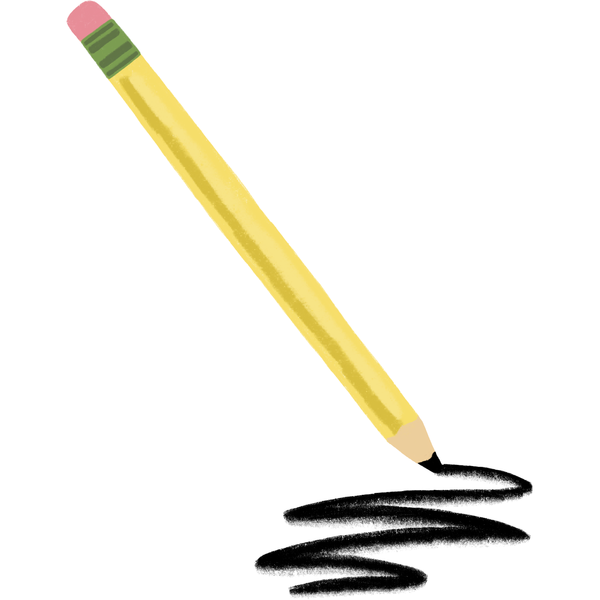 illustration a number 2 pencil