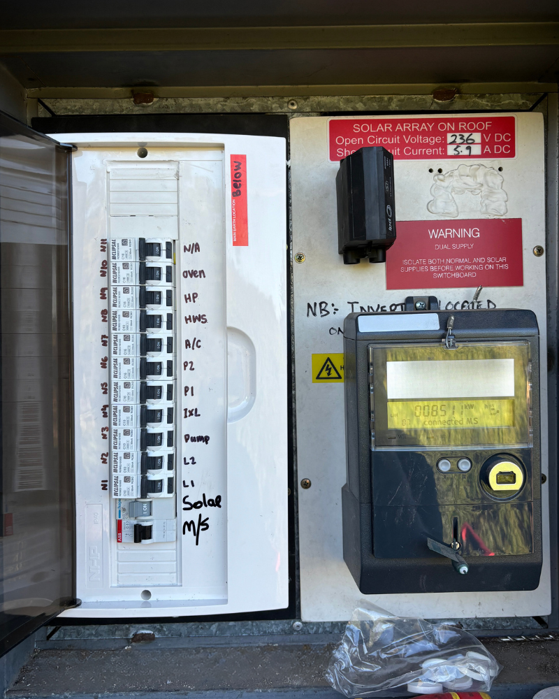 Residential electrical switchboard work by BESS