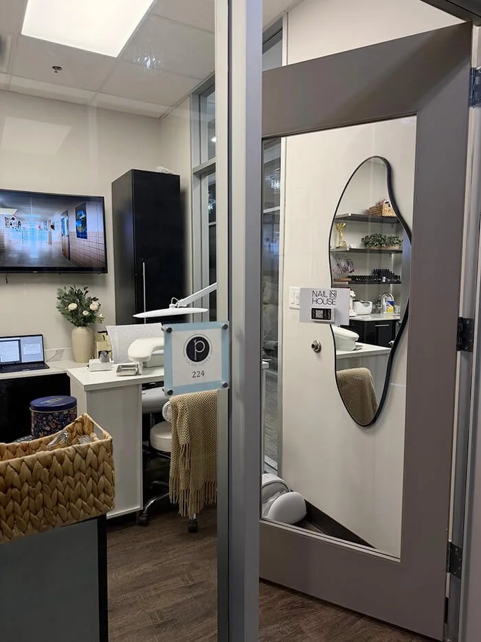 Inside Nail House USA nail studio in Jacksonville Florida