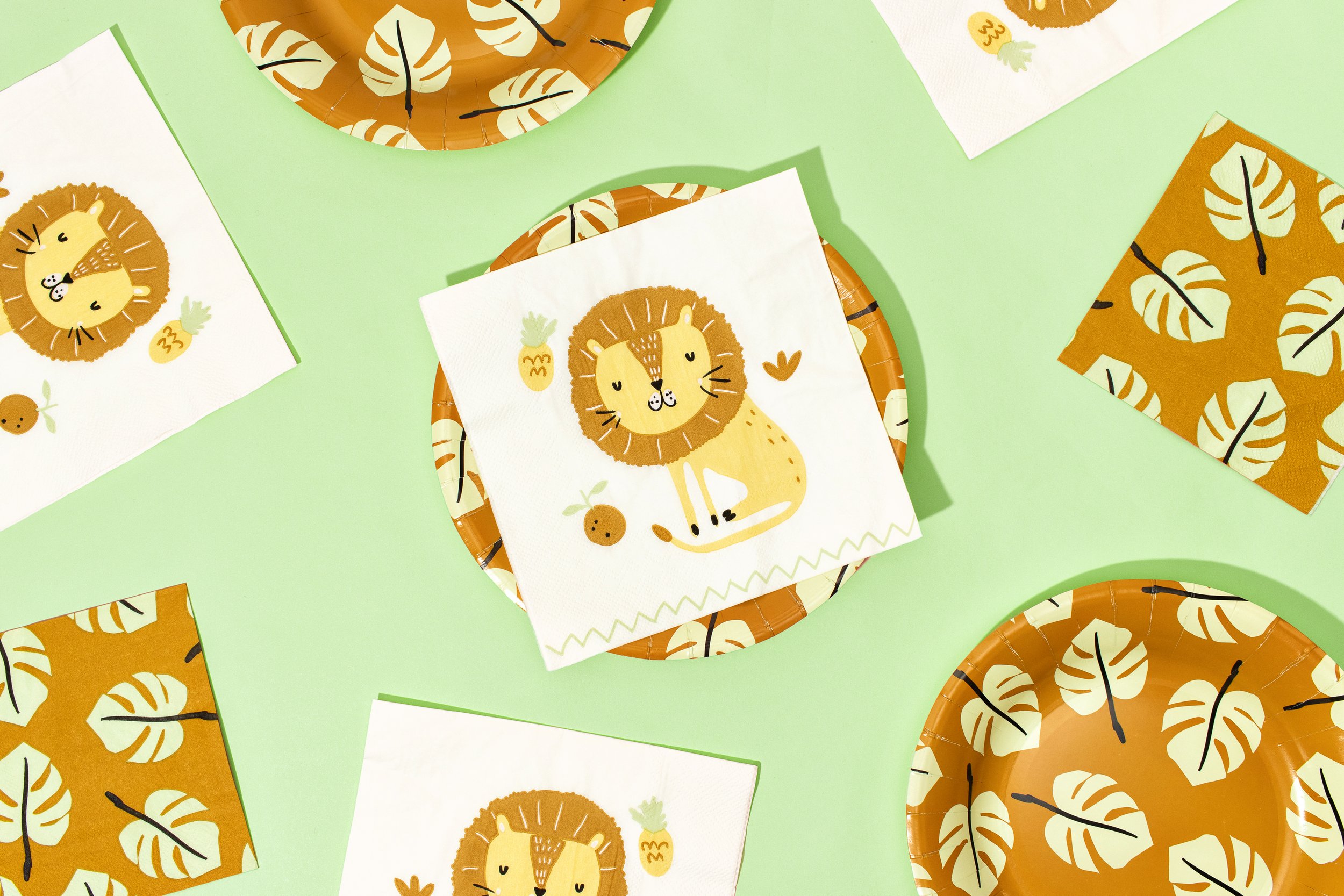 gif cycling through photos of Seasonal Celebrations paper product designs. Featuring tableware with different holidays represented on the designs.