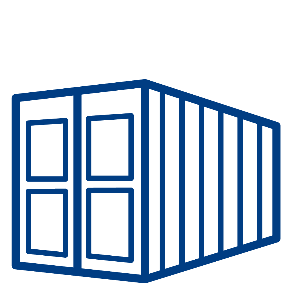 Shipping container icon