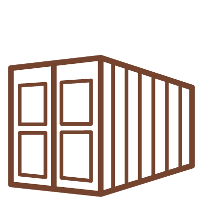 Shipping containter icon