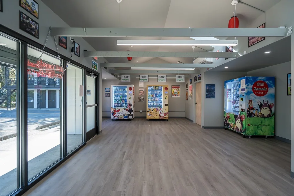 Inside Yamada Vending with Japanese vending machines