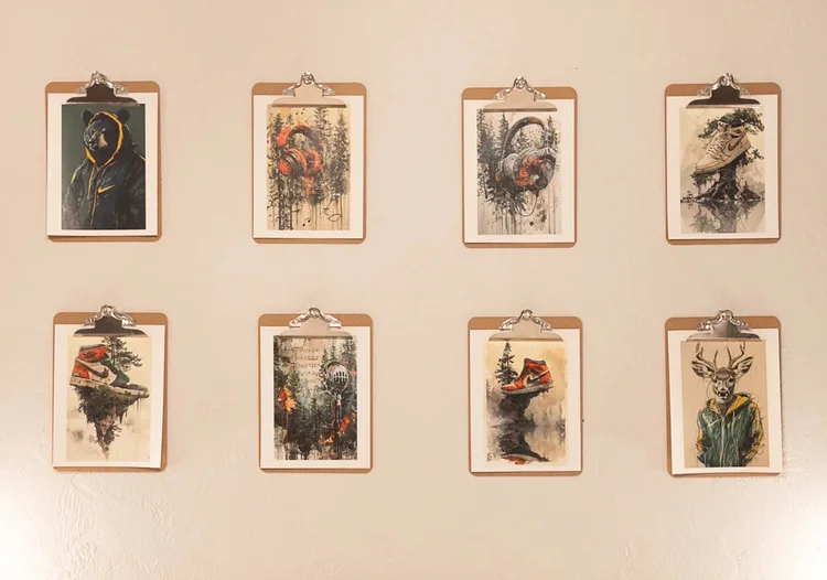 The art wall in room 201