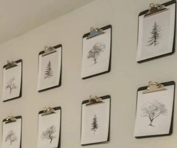 The art wall in room 102