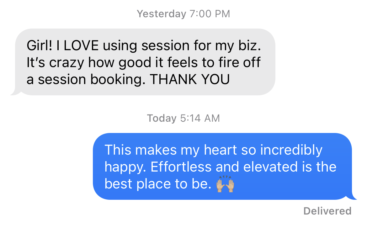 Client testimonial