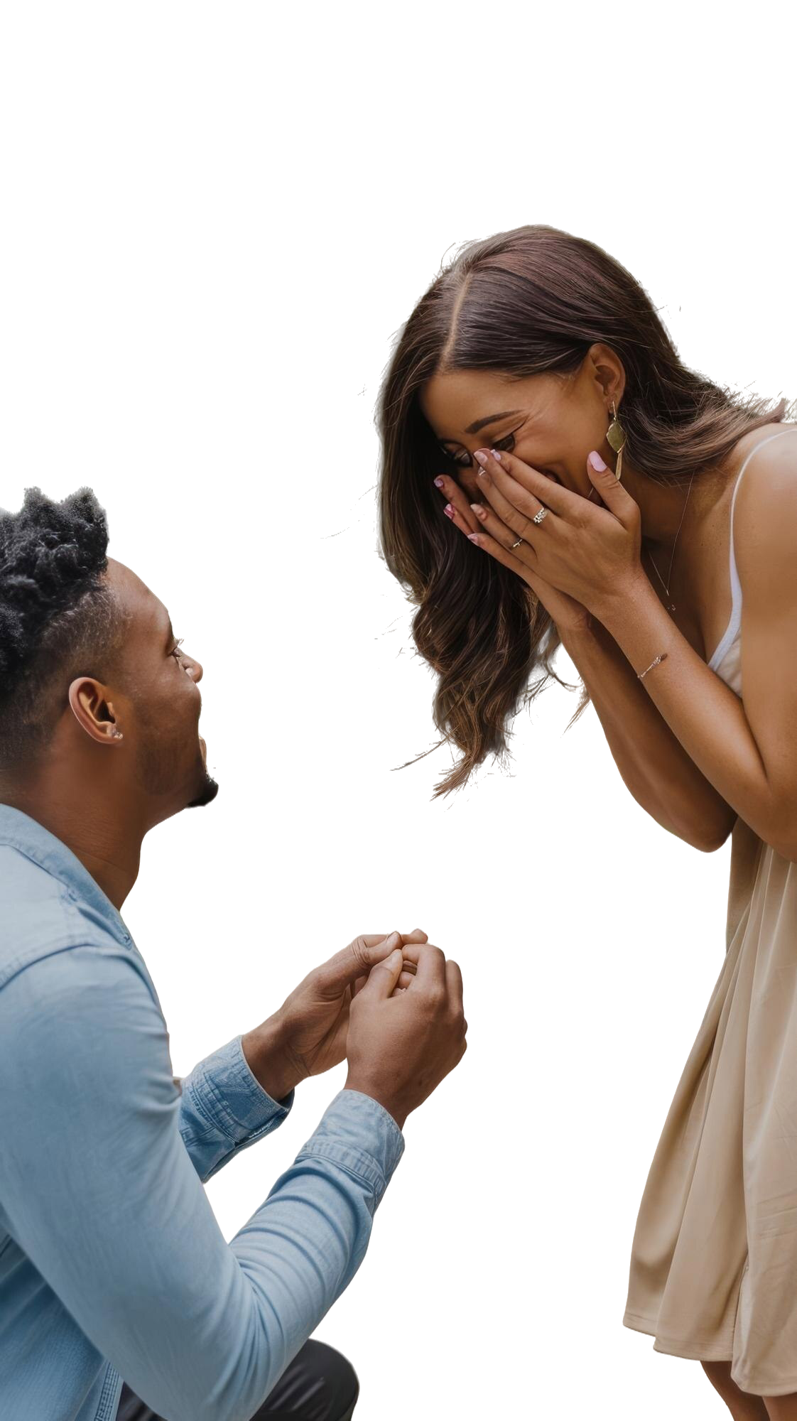 Engaged couple preparing for marriage
