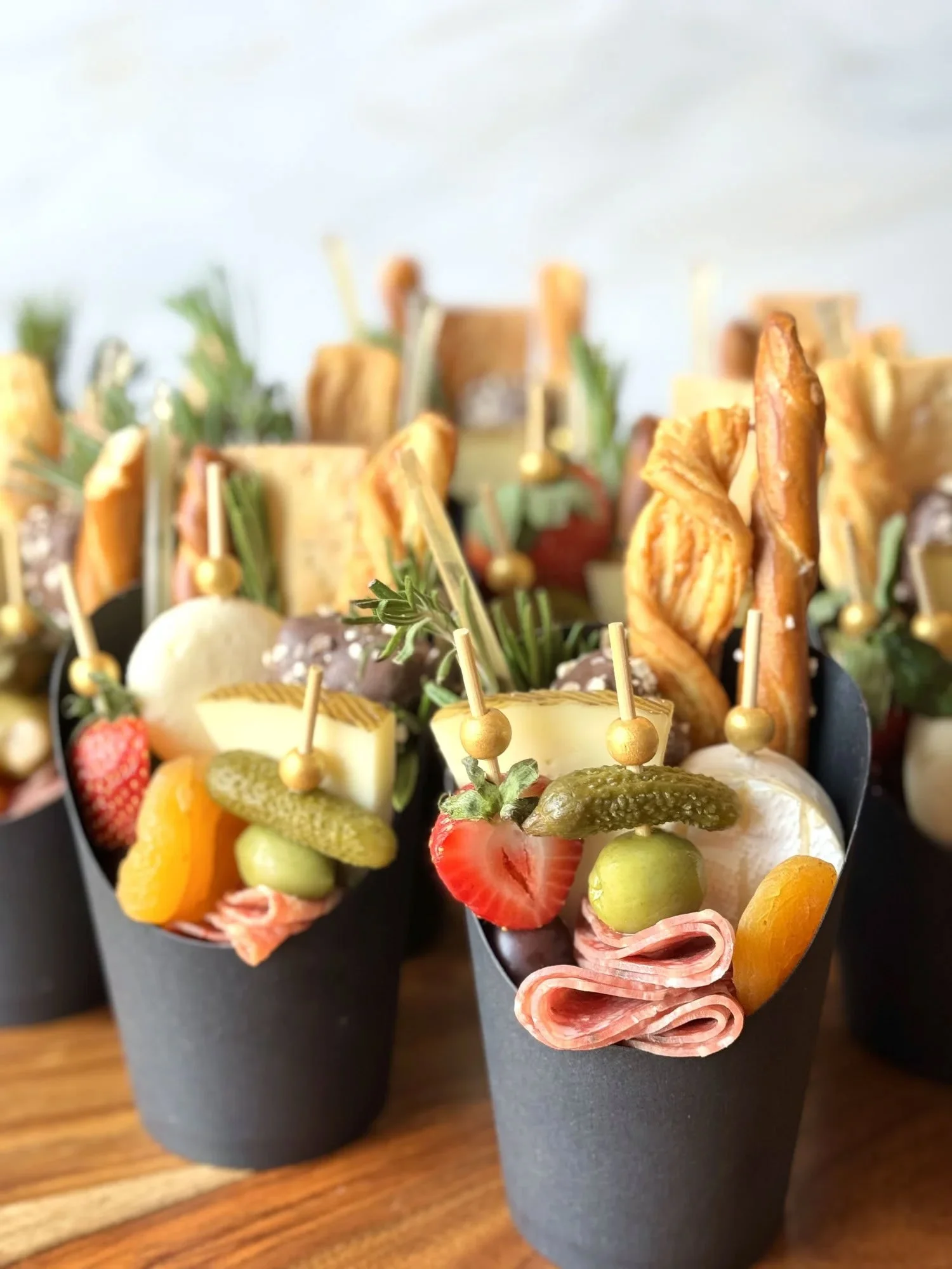 Charcuterie cups and bites