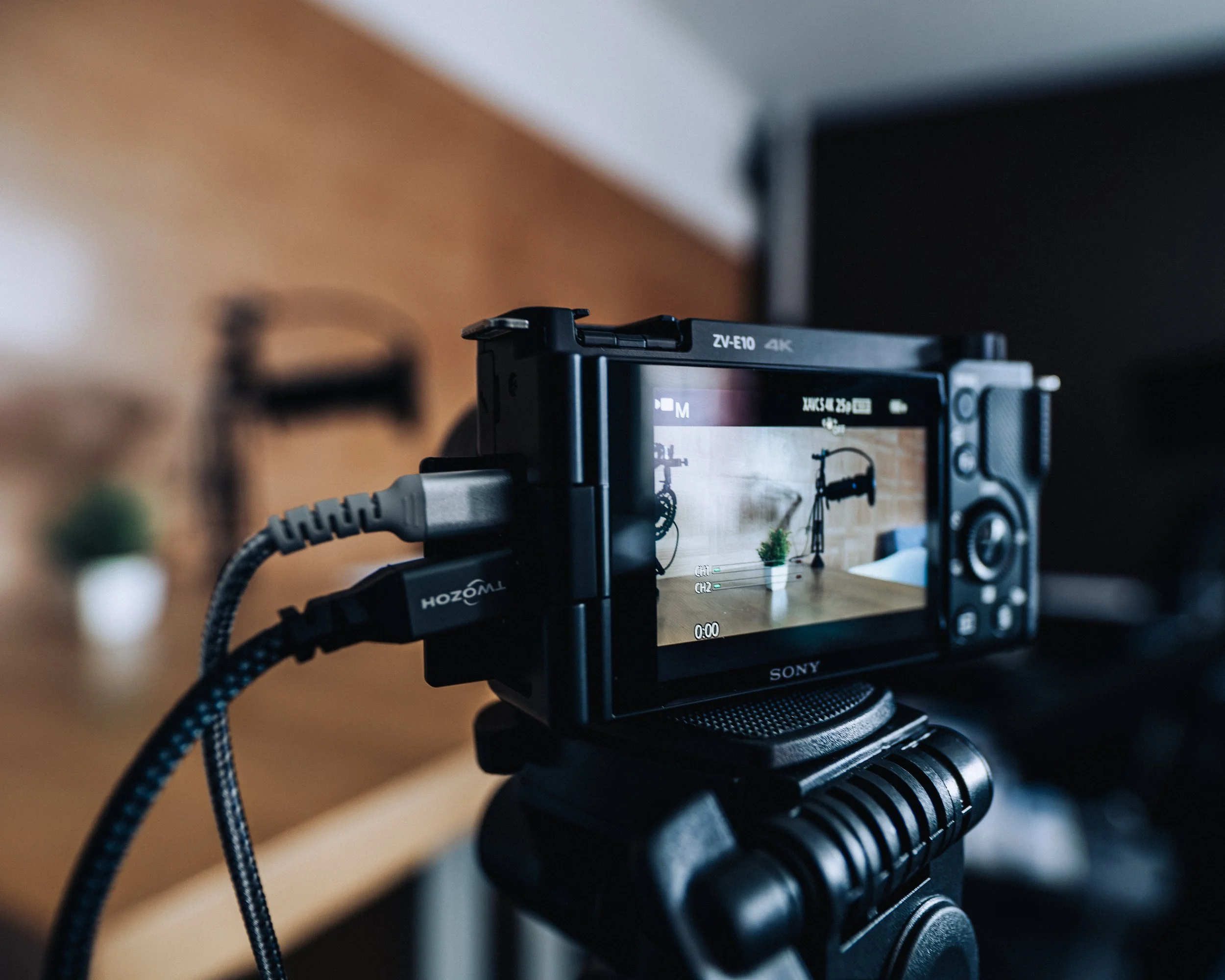 Podcast recording camera