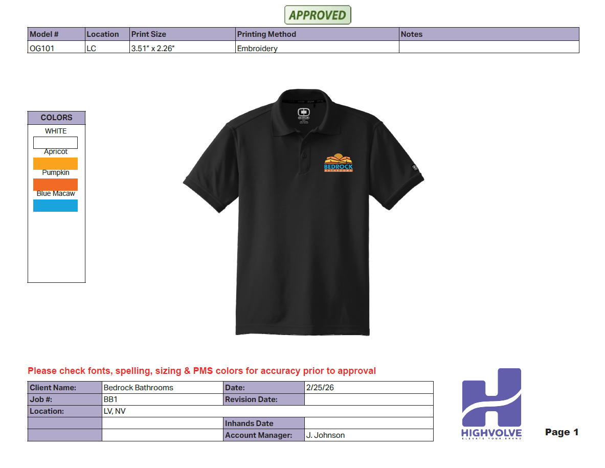 HighVolve design services mockup and branded concept work