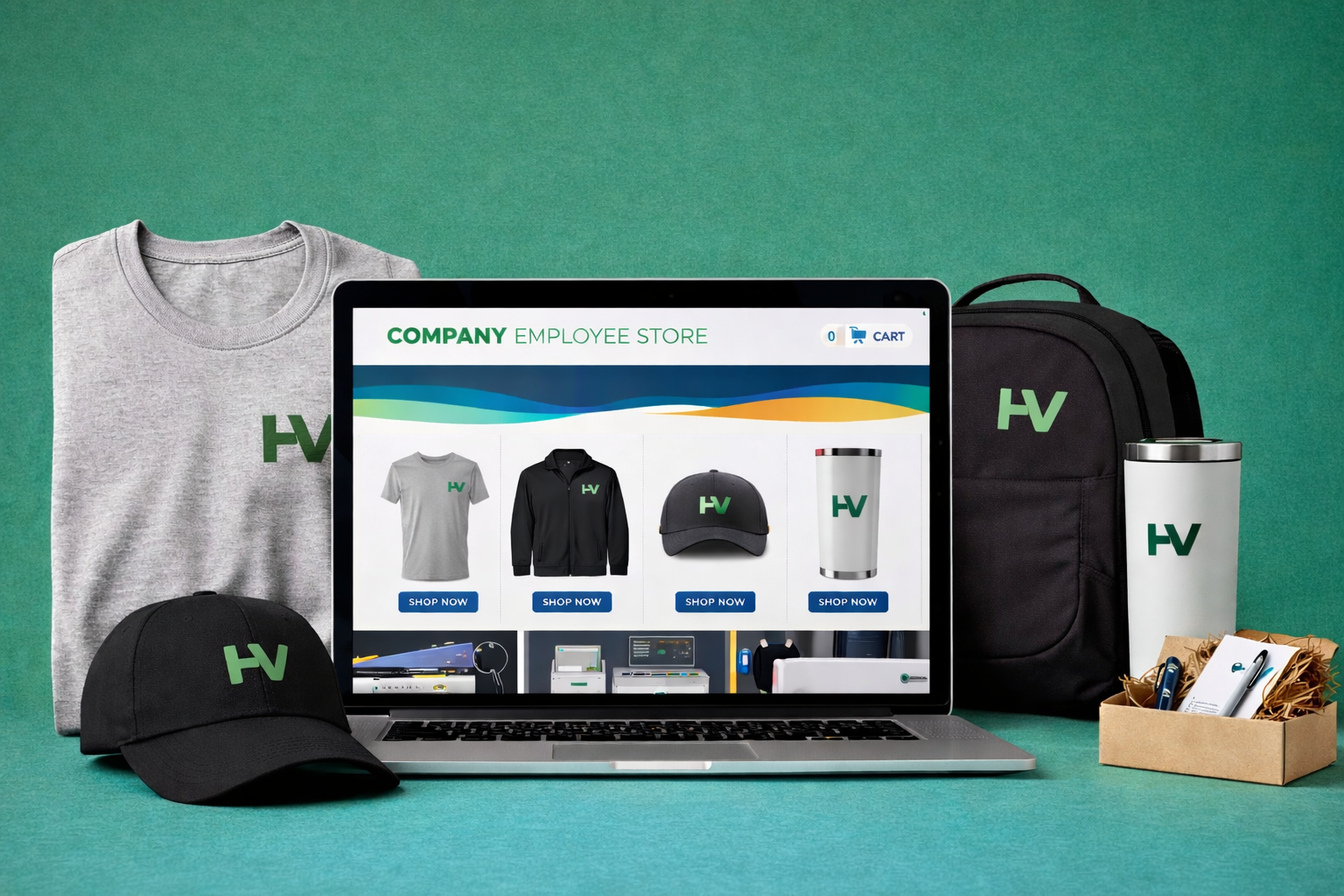 Employee stores and branded merchandise storefronts