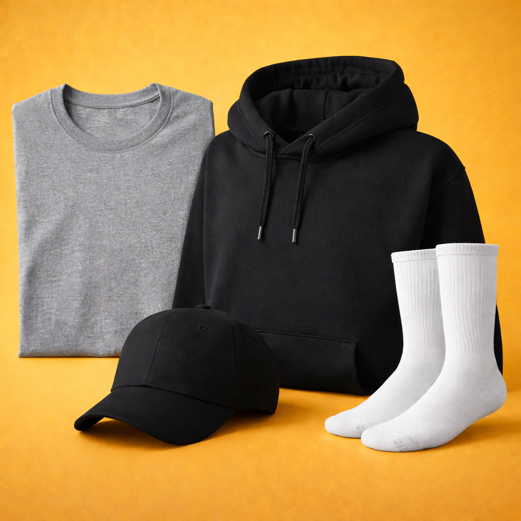Branded apparel for teams, events, and company merch