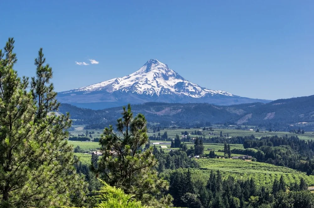 Mt Hood view over the Portland area