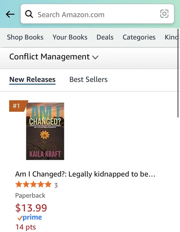 Am I Changed? at #1 in New Releases in Conflict Management on Amazon