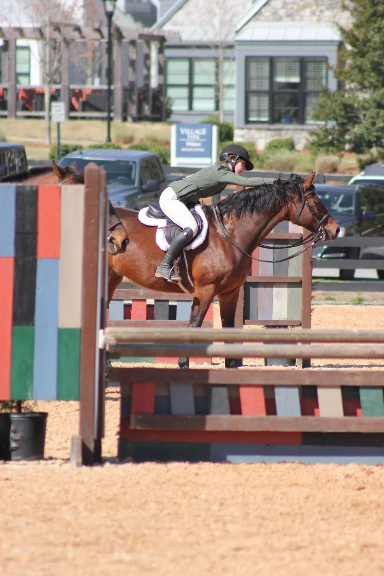 Blackrock rider competing over a jump