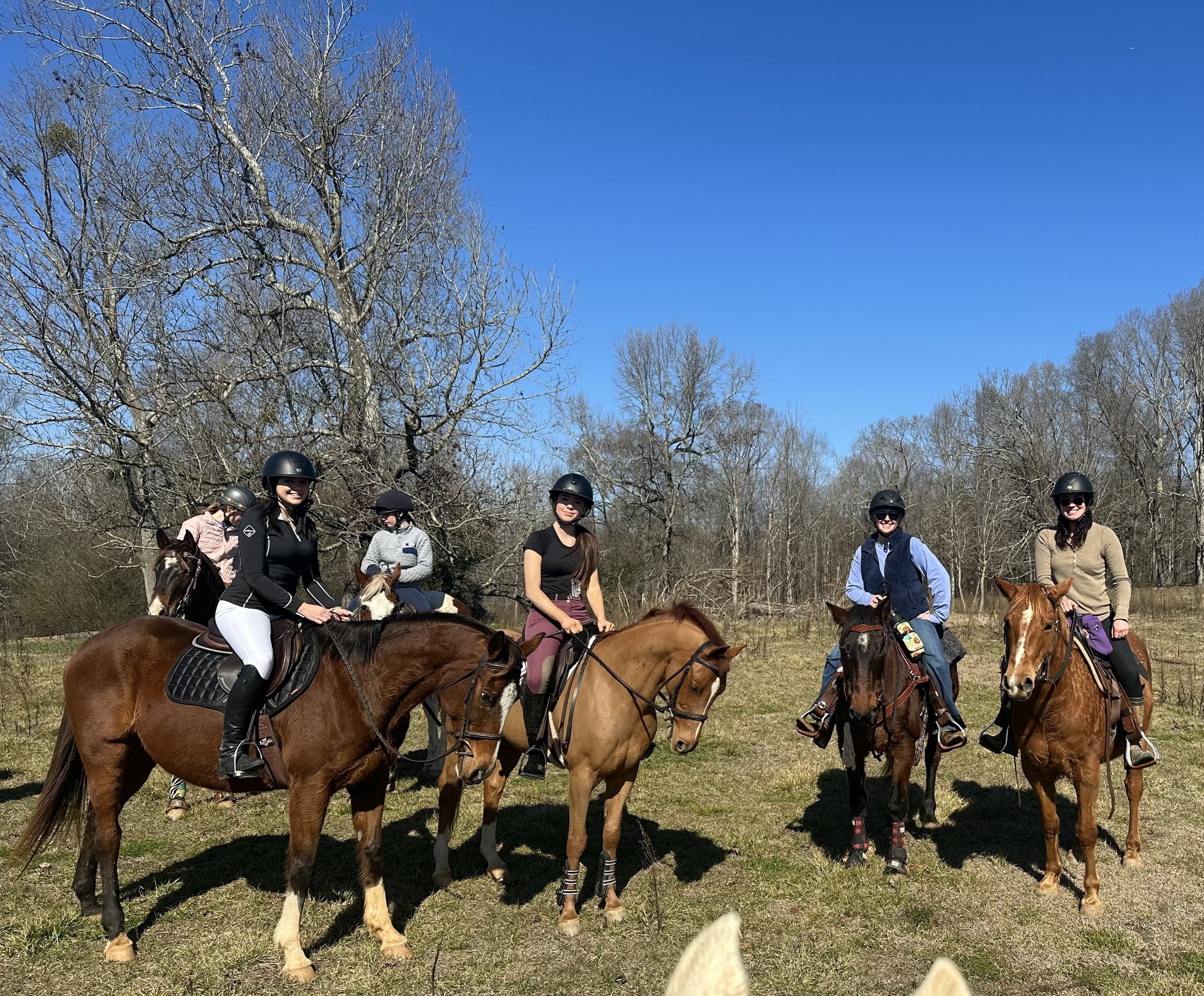 Blackrock Equestrian riders together on horseback
