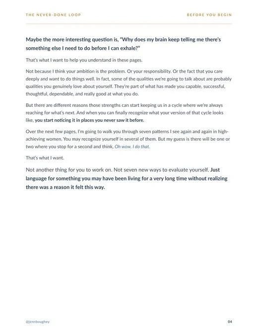 Before You Begin, second page