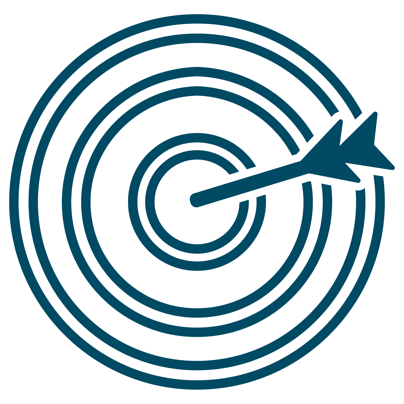 Marketing Strategy Bullseye illustration