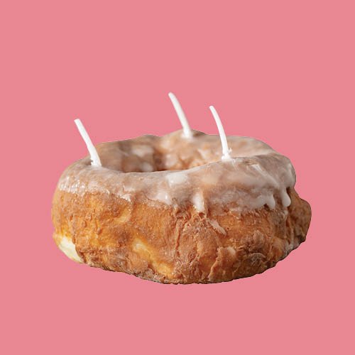 glazed donut candle
