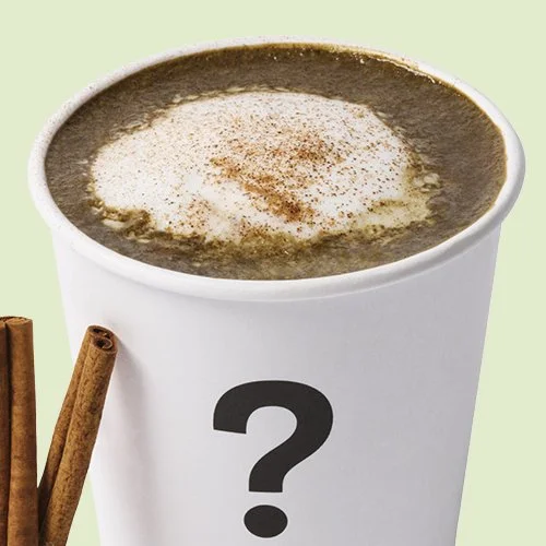 salted maple hojicha latte