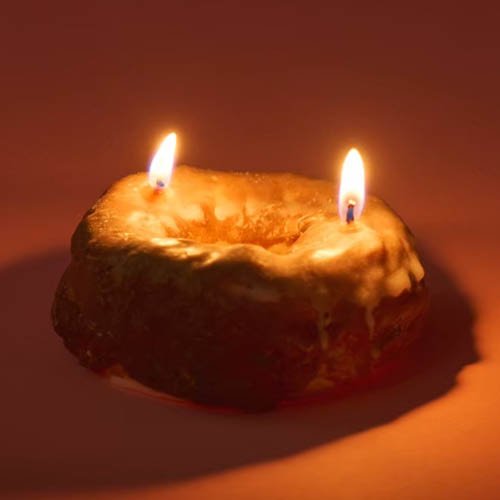 glazed donut candle