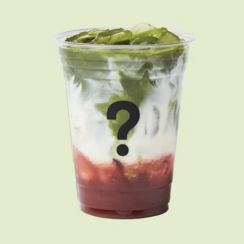 sakura strawberry matcha latte