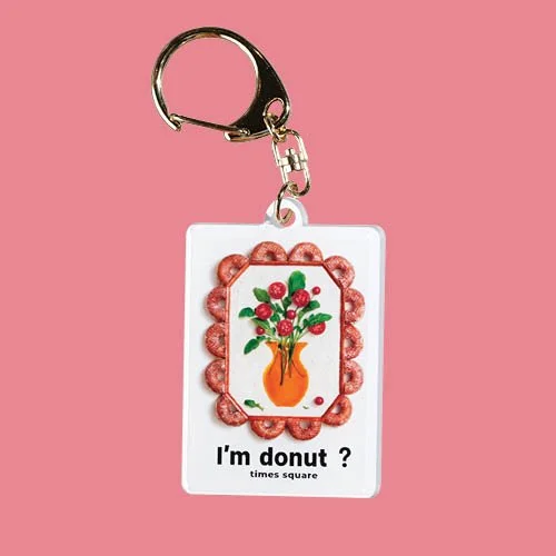 keychain flower vase