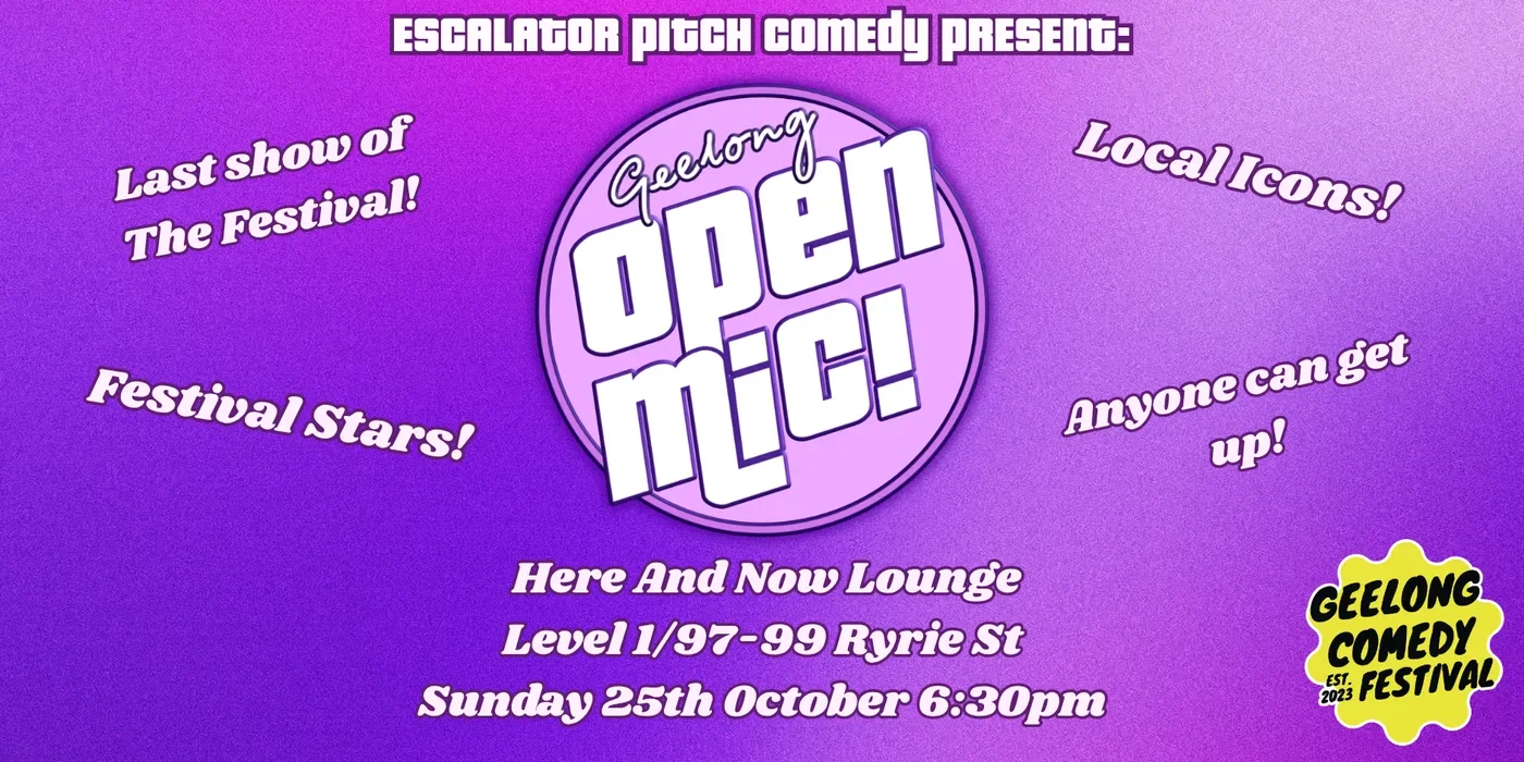 Geelong Open Mic show artwork