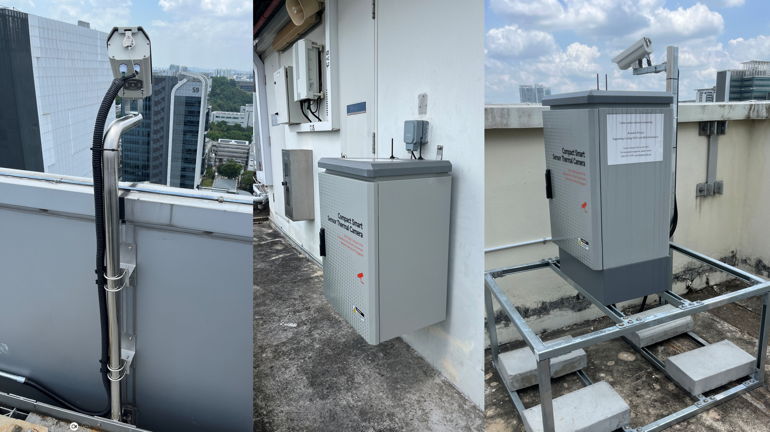 IR camera rooftop installation