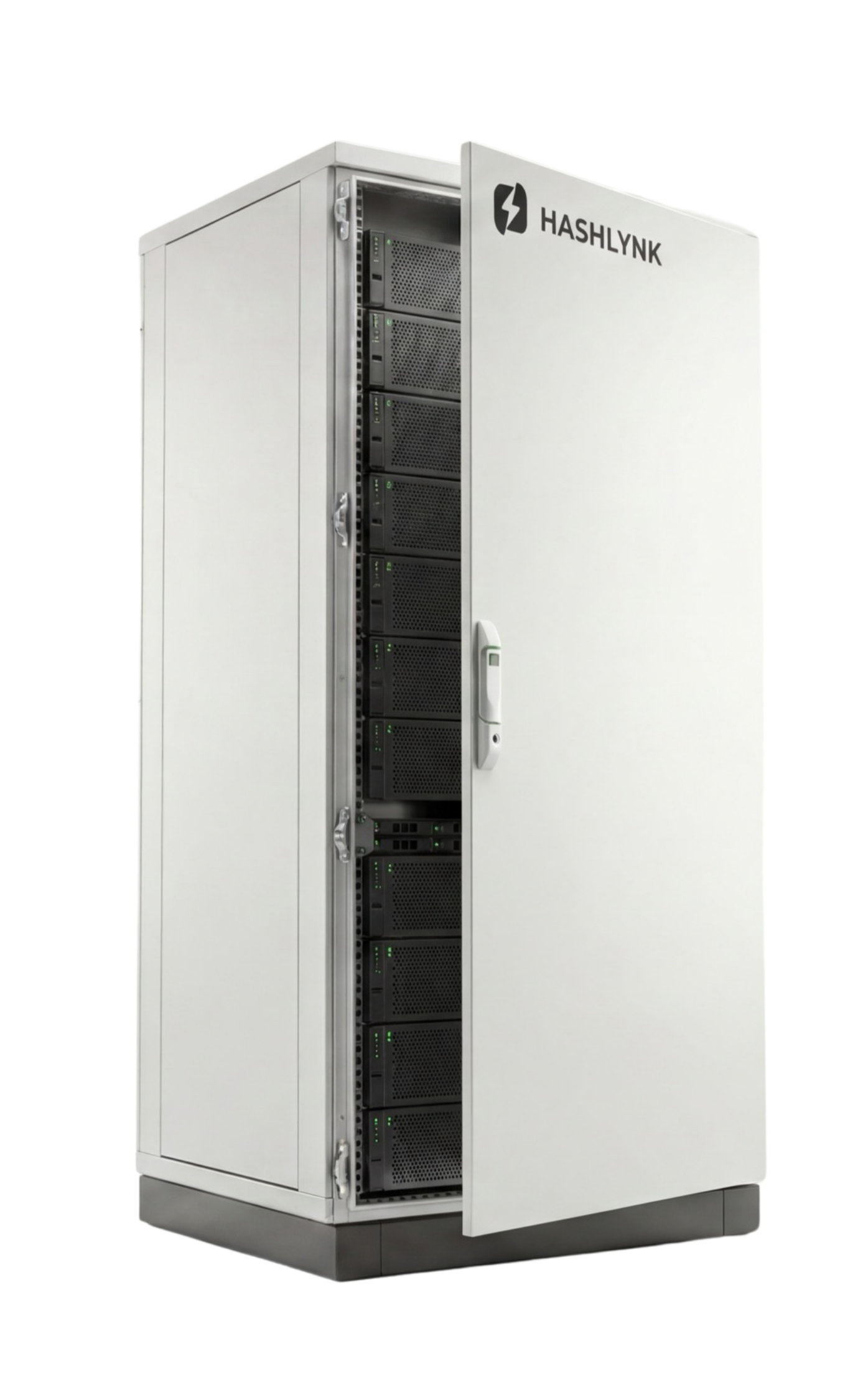 HASHLYNK HashRack halb geöffnet im neutralen Studio