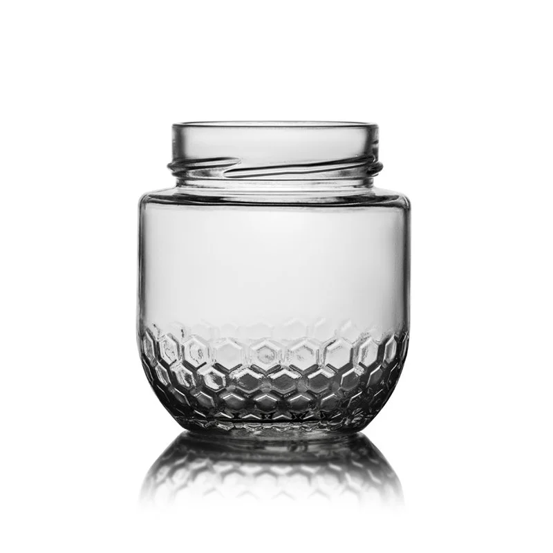 Glass honney jar hunny jar honney