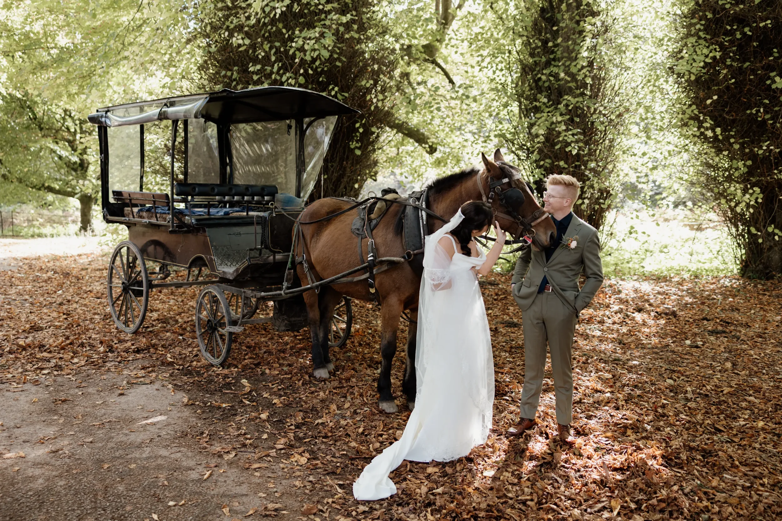 Clare and Nick intimate moments