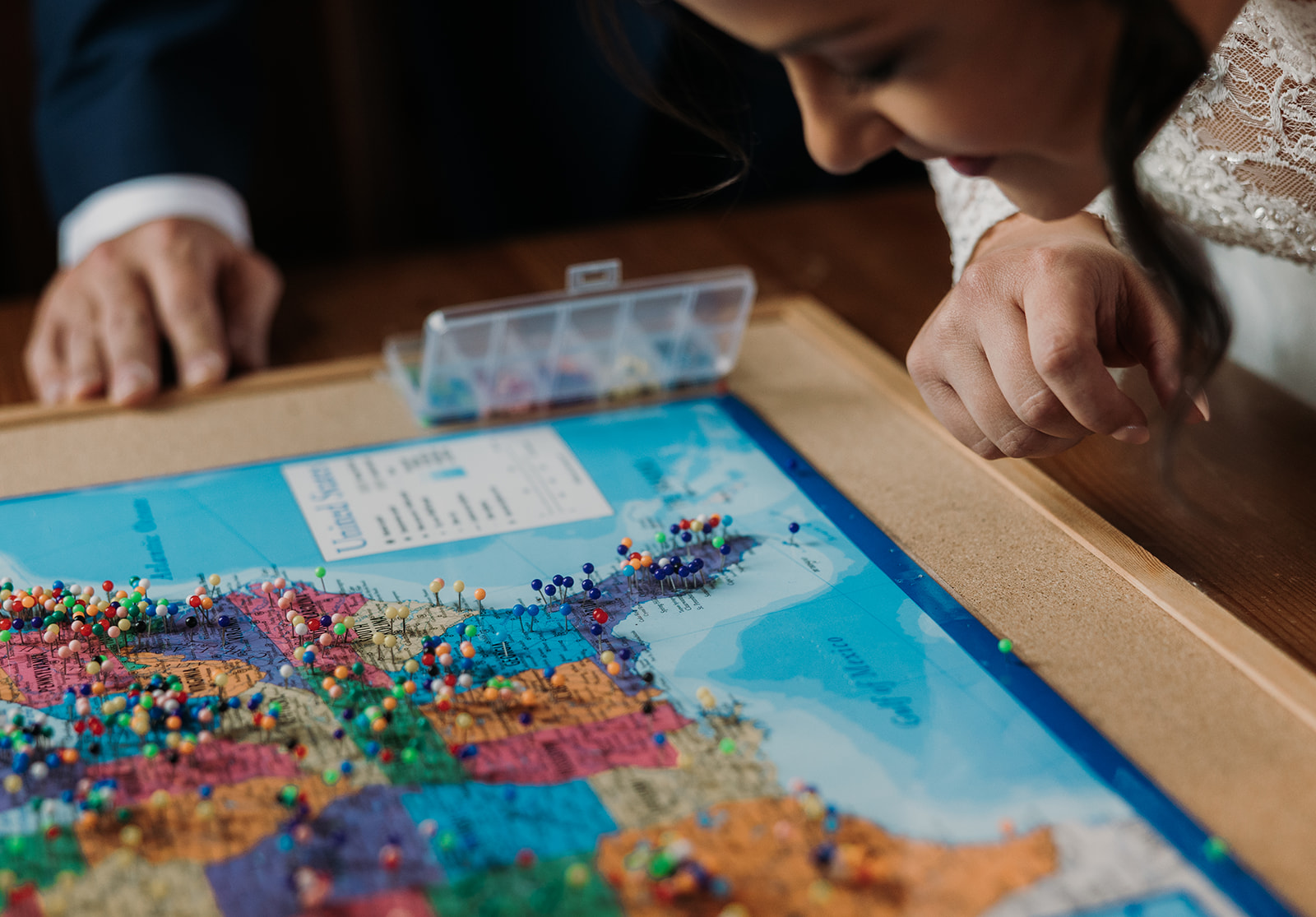 Elem and Ethan holding hands