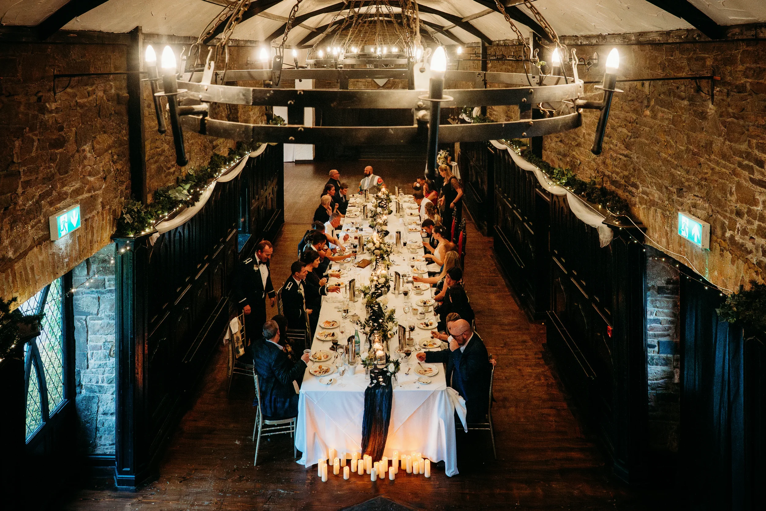 Krystial and Kurtis wedding moment at Kinnitty Castle