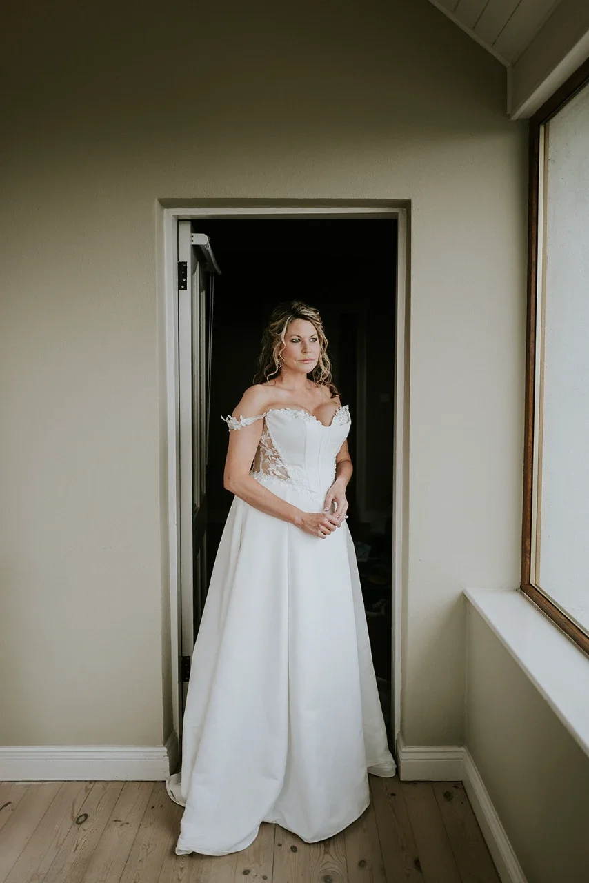 Sebrina and John looking at each other