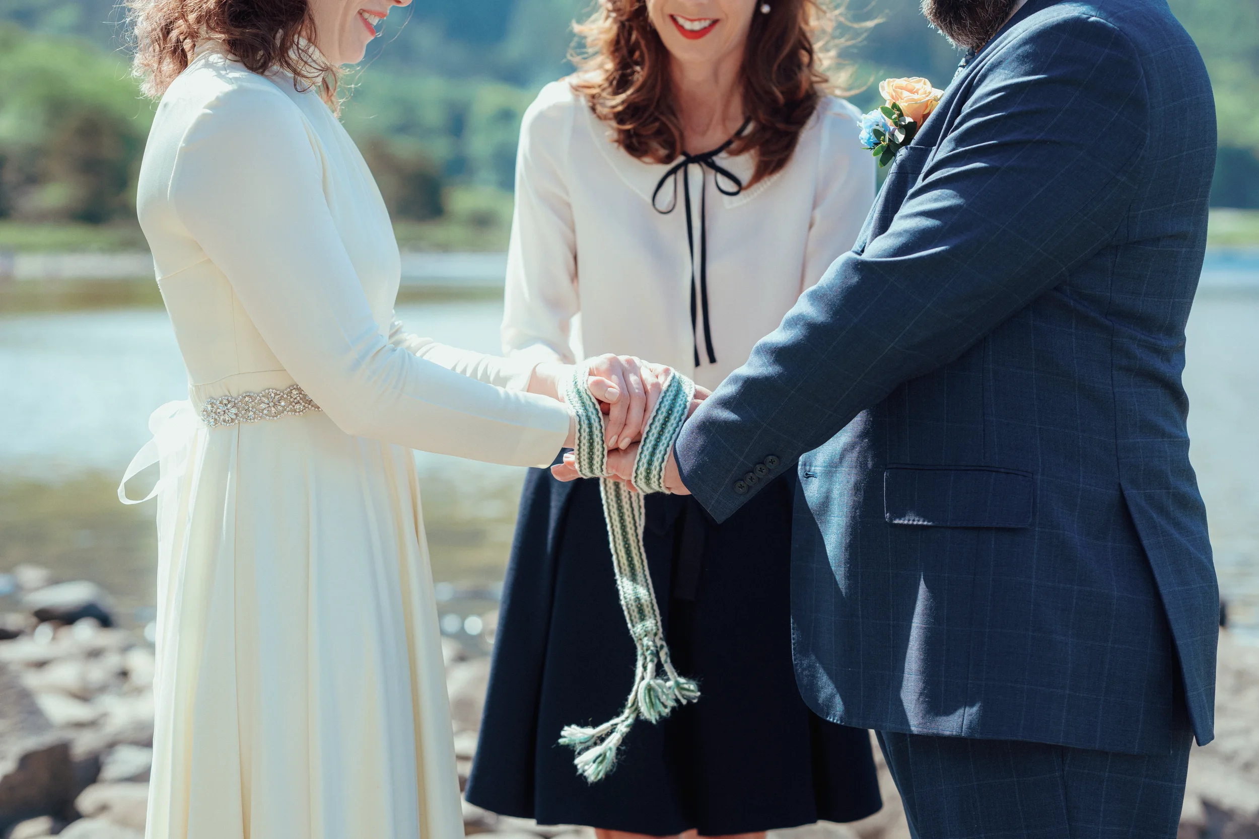 Christine and Phil walking