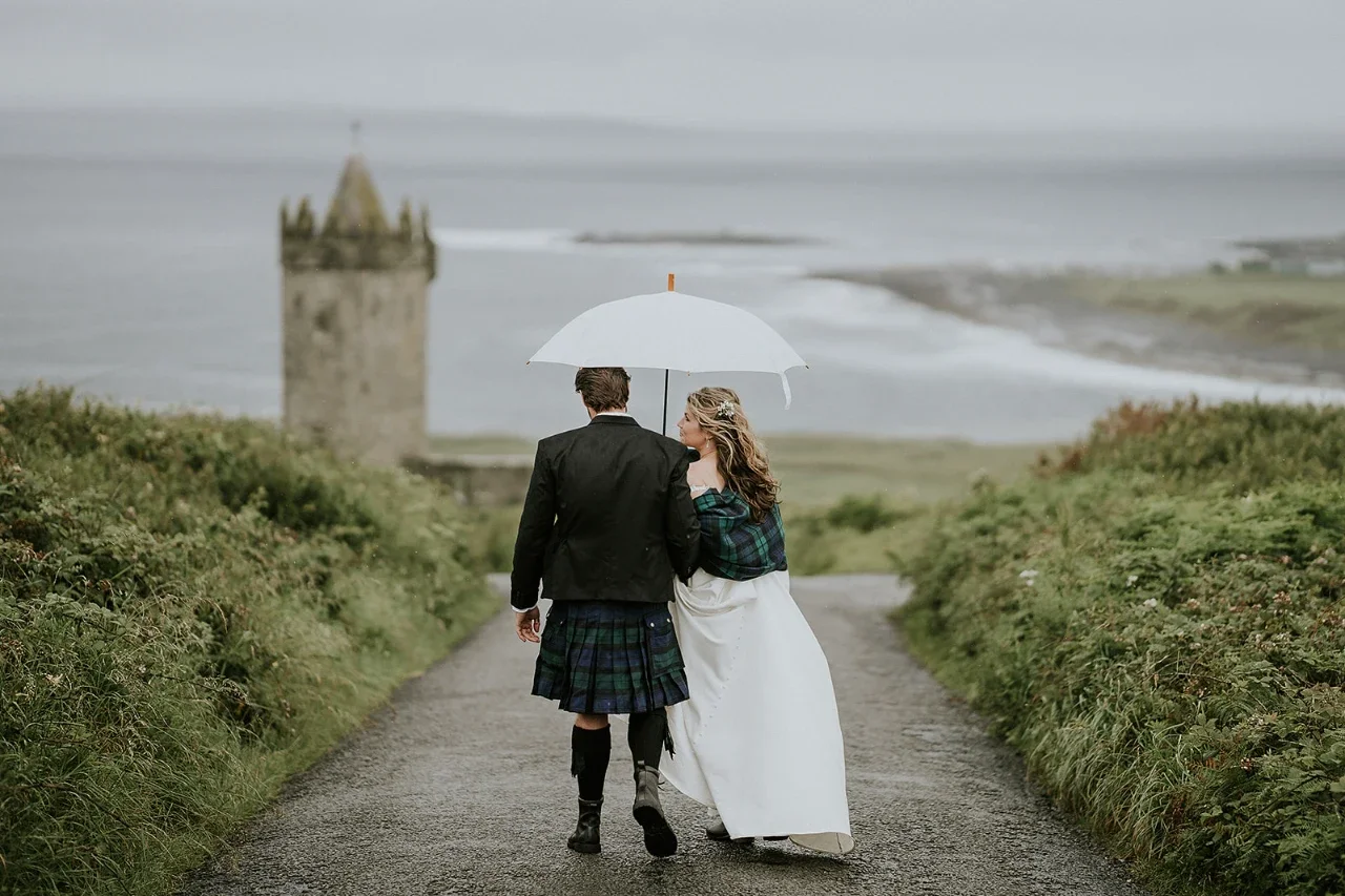 Sebrina and John walking
