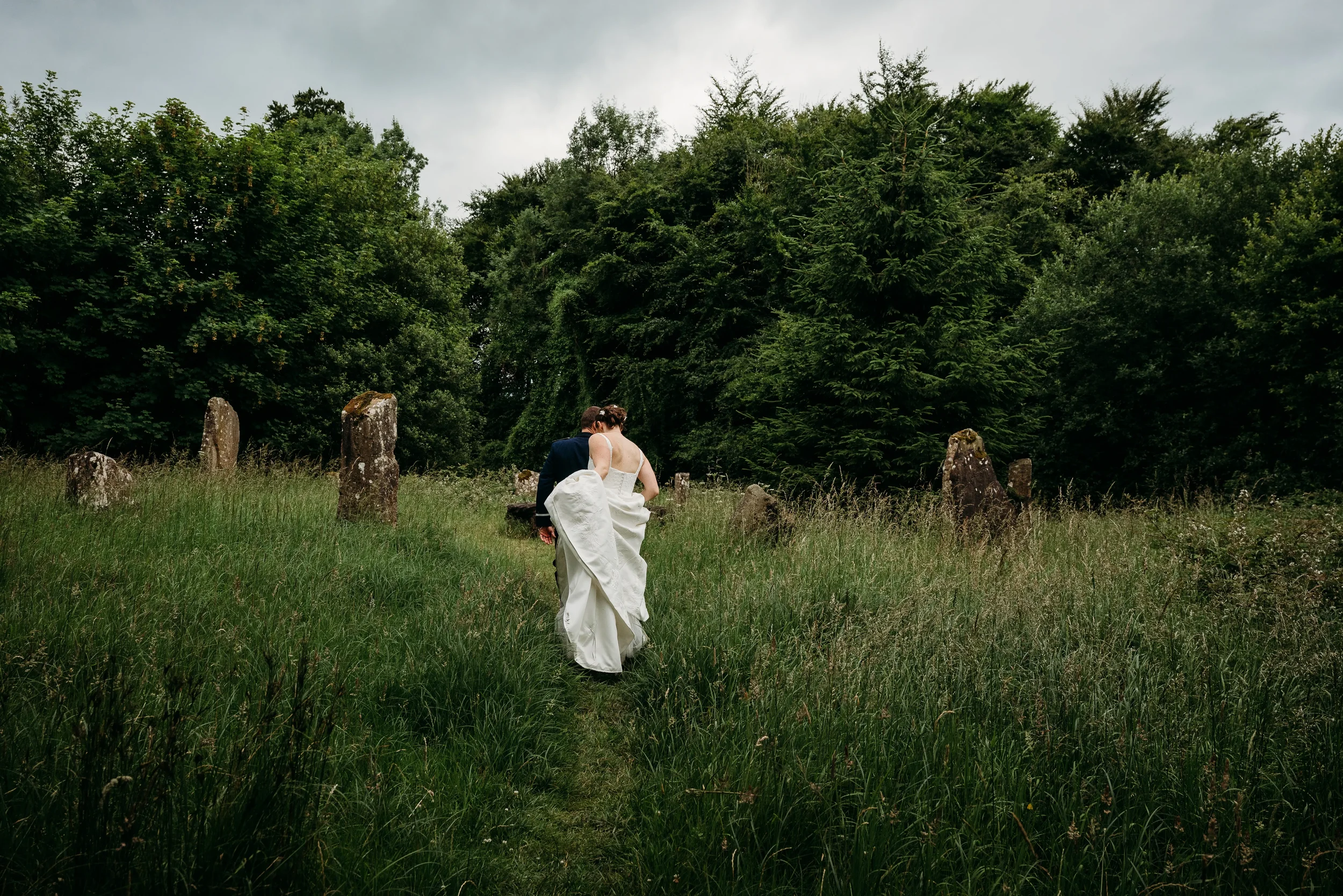 Krystial and Kurtis at their castle wedding