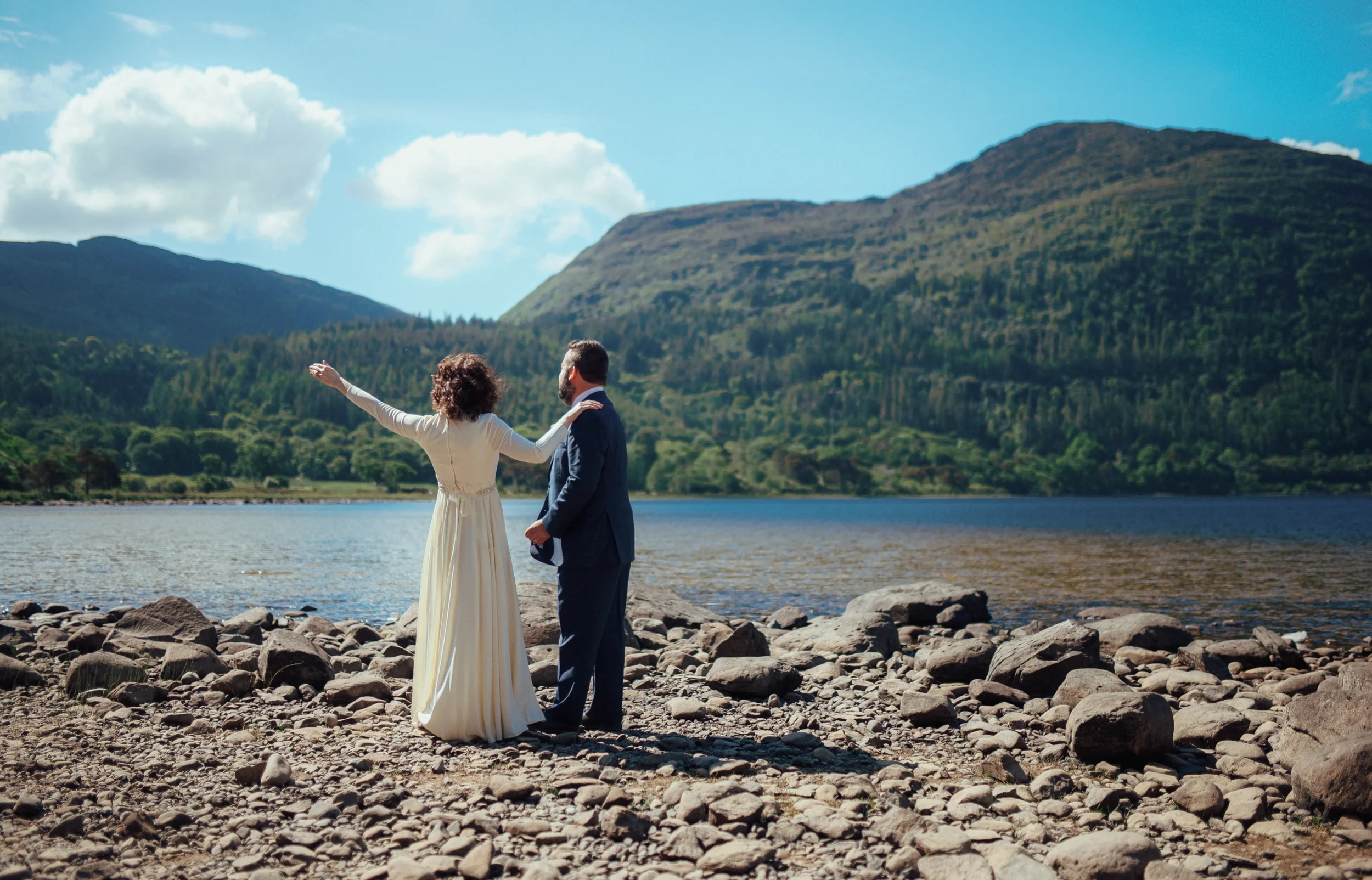 Christine and Phil outdoors