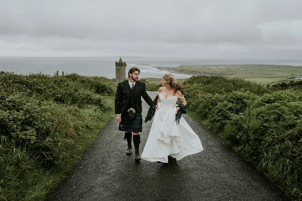 Sebrina and John ceremony views