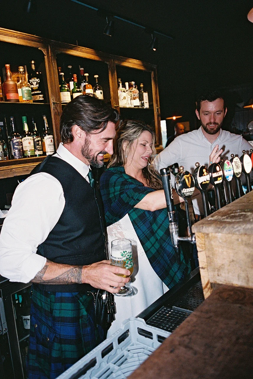 Sebrina and John joyful