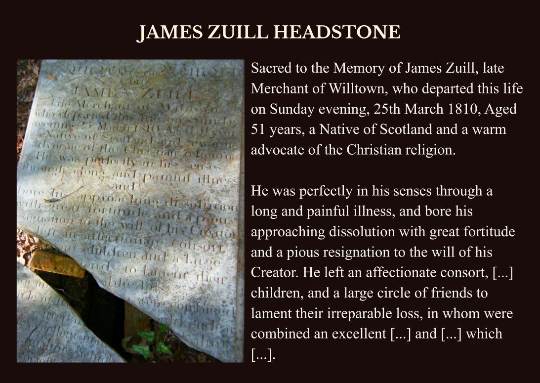 James Zuill Headstone