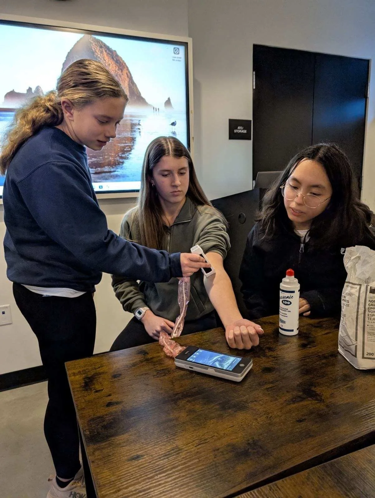 Diverse group of medical students learning clinical skills