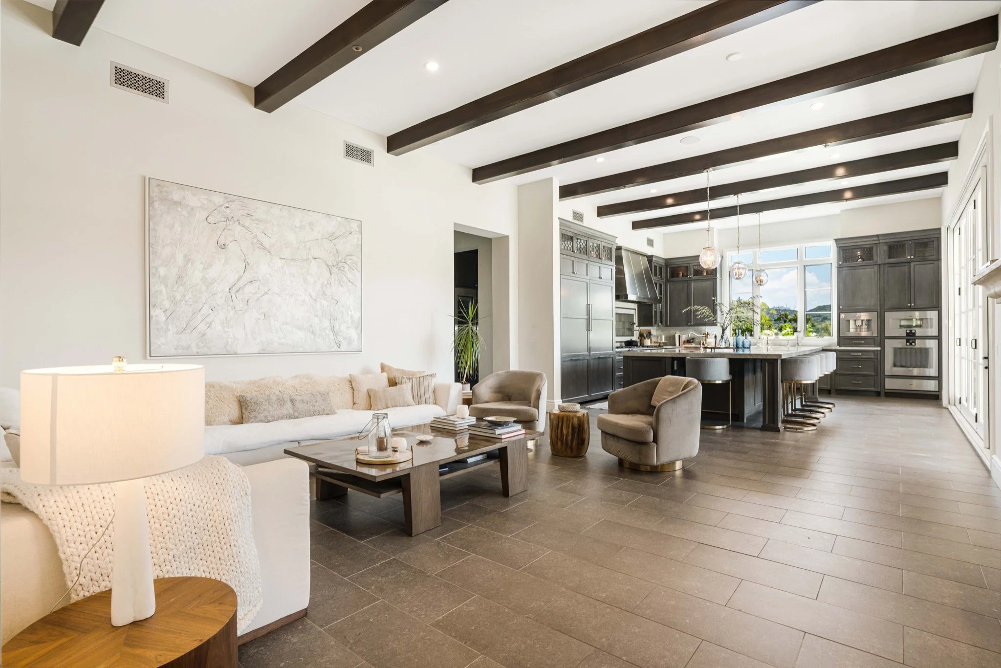 Kitchen and living space remodel transformation