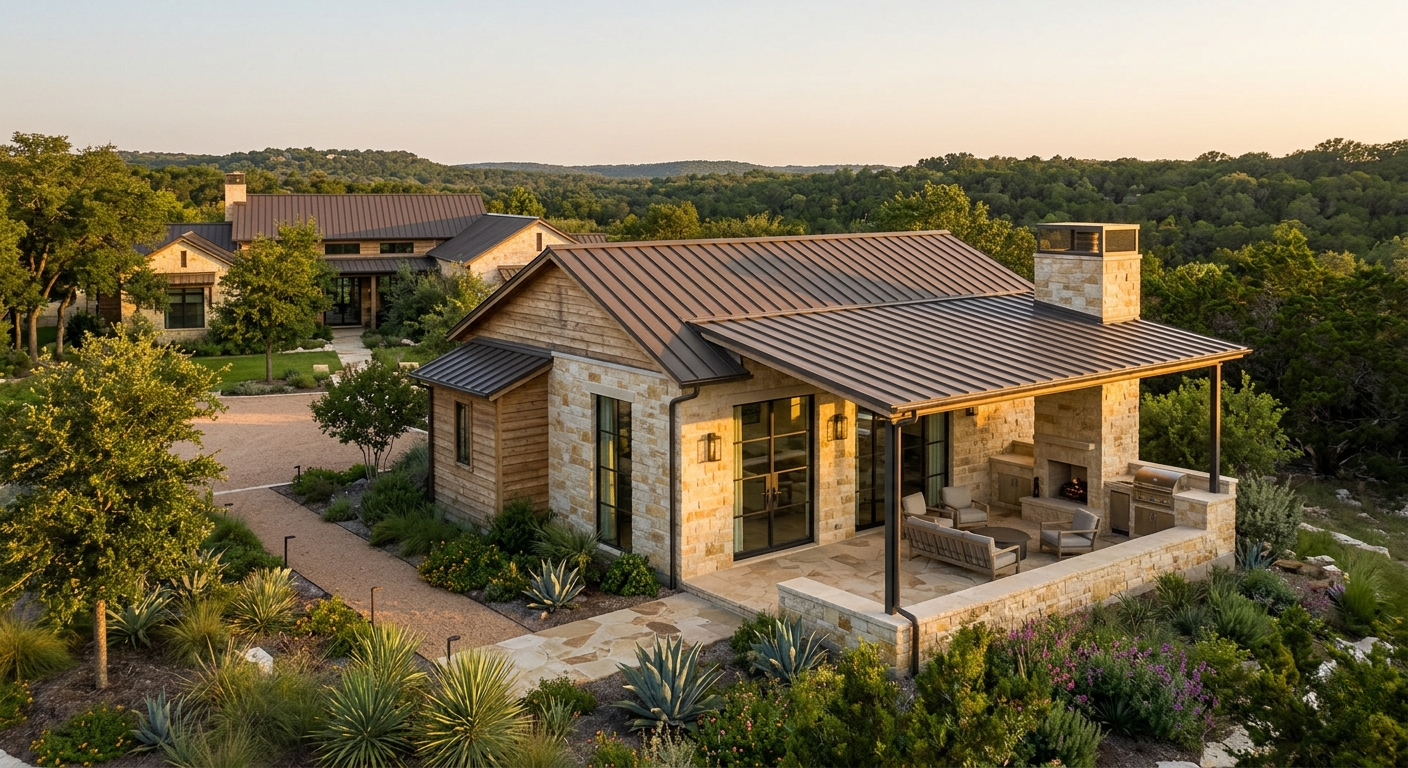 Custom home builder in Wimberley TX by Riverbend Hill Country Homes